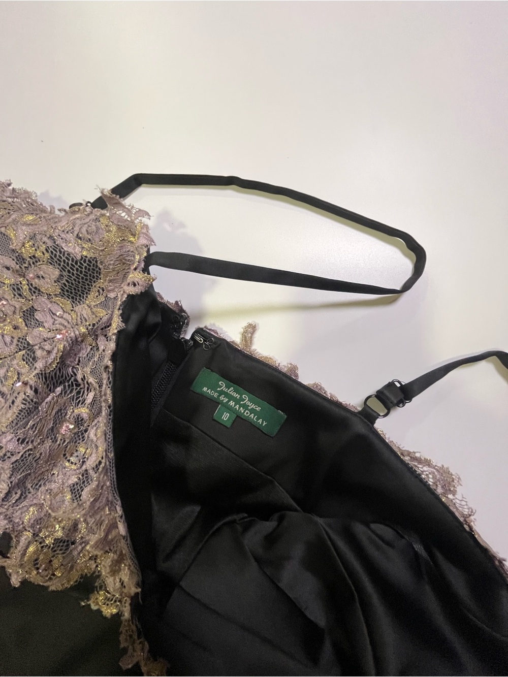 mandalay black beaded lace midi dress - Picture 2 of 5